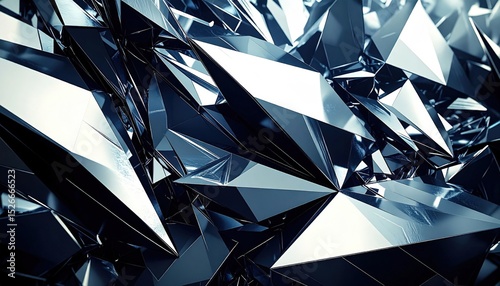 Abstract Geometric Triangular Pattern With Dark Colors