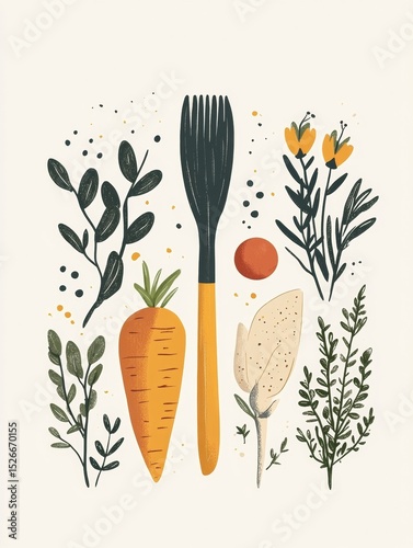 gardening utensils on clean background