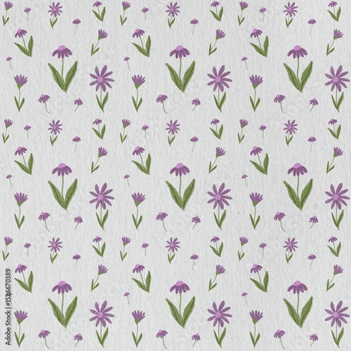 Fototapeta Naklejka Na Ścianę i Meble -  seamless pattern with pink flowers