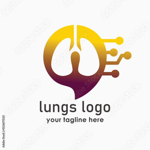 lungs consult logo designs for medical and health consult, lungs care logo inspiration