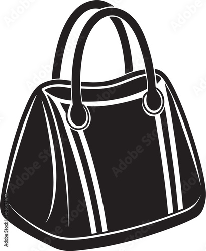 vector illustration of handbag
