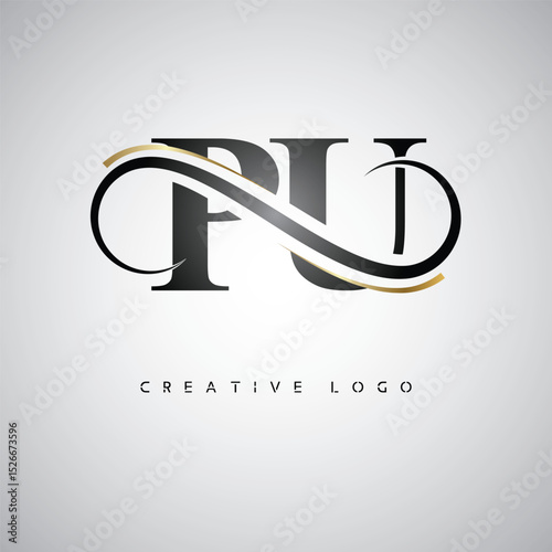 PU Creative Letter Logo with Infinity Symbol – Elegant Minimal Monogram Design for Premium Business Branding, Identity, and Modern Typography"
