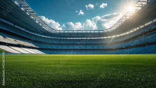 Panoramic View of a Modern Stadium
