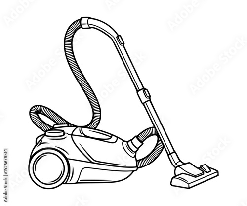 Vacuum Cleaner Line Art