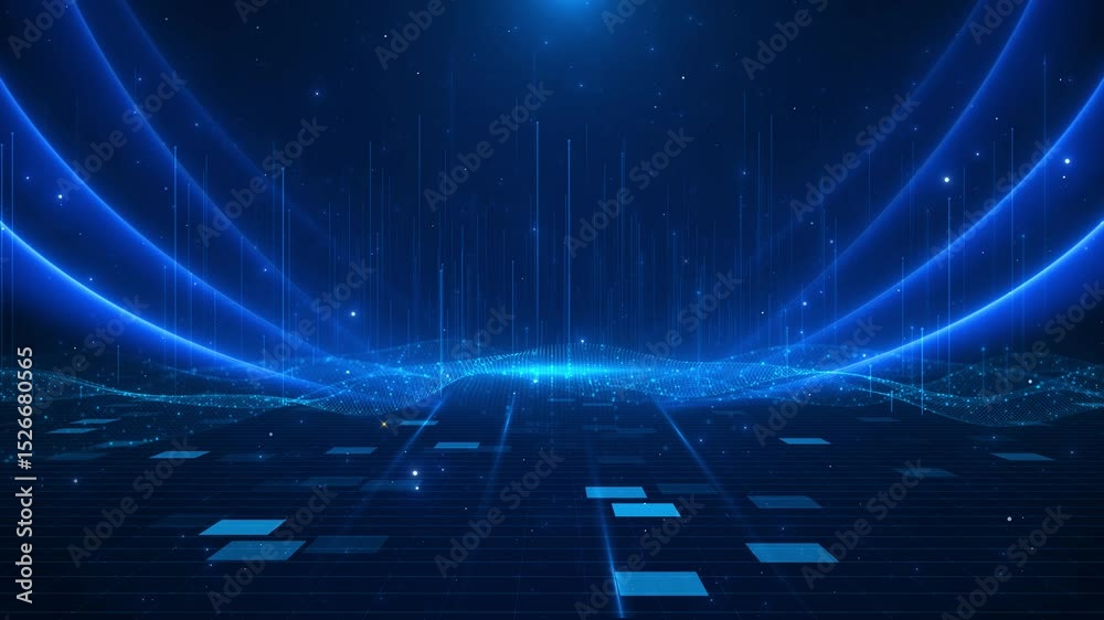Abstract blue futuristic background of information technology binary digital data code digital future internet and crypto computer code. Abstract pattern, iot network engineering IT cloud computing