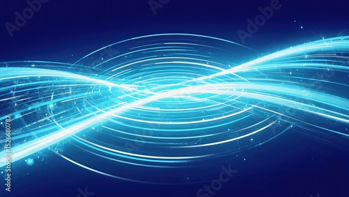 Blue light waves' patterns