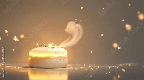 Warm candlelight, soft glow