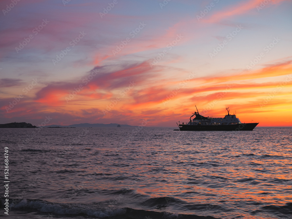 Obraz premium Mykonos sunset 