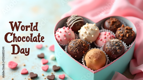 Celebrate World Chocolate Day with an assortment of delicious chocolate truffles
