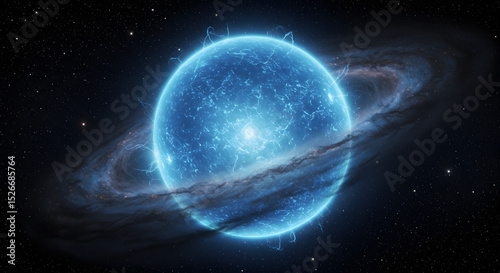 a neutron star with many stars on the background