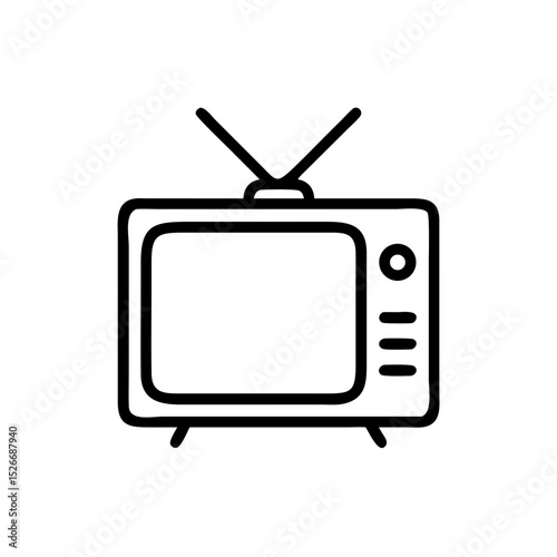 Retro tv icon