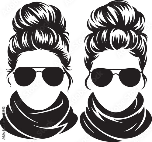 set of hipster glasses