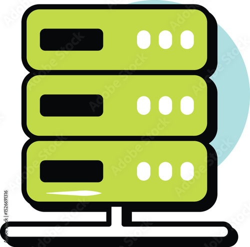 Web Development and Web Services Circle Color Outline Icons and Illustration Pack