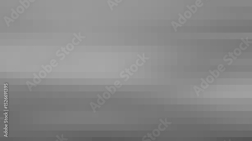 Abstract gray pixelate blurred background with horizontal gradient lines and smooth transitions, ideal for minimalist design, texture layers, and modern visual effects. Monochrome concept