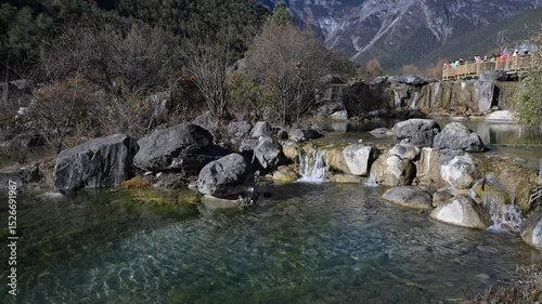 Blue moon valley in lijiang city yunan, Jade Dragon Snow Mountain, Landmark of China