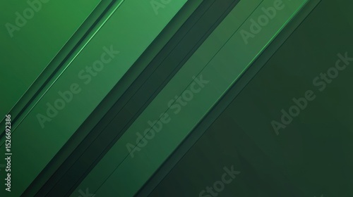 Abstract design with diagonal stripes in shades of green.