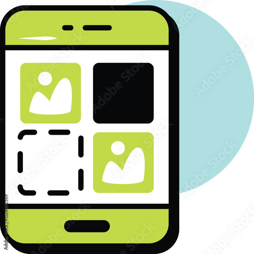 Web Development and Web Services Circle Color Outline Icons and Illustration Pack