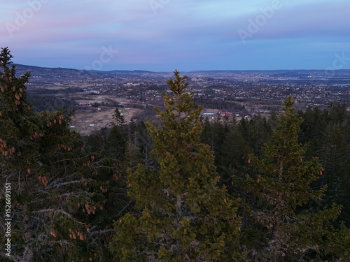sunset over the mountains