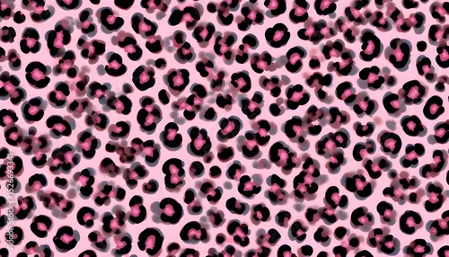 This is a seamless pattern featuring a pink leopard print design.