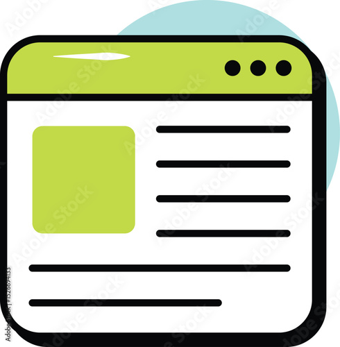Web Development and Web Services Circle Color Outline Icons and Illustration Pack