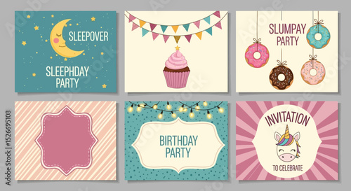 Cute Party Invitations for Sleepovers, Birthdays, and Slumpies