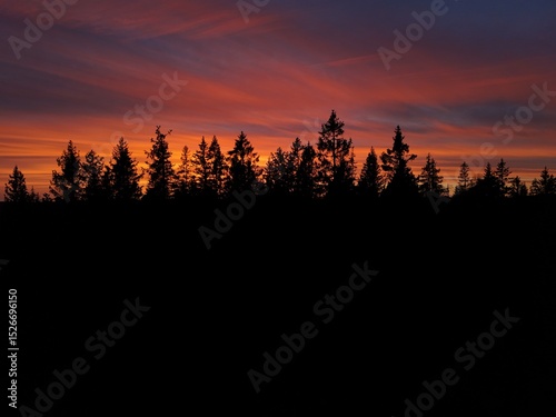 sunset in the mountains