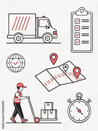 Streamlined Delivery Global Logistics, Efficient Route Planning, and On-Time Delivery Solutions