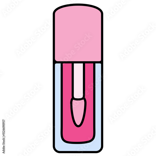 Lip gloss tube pink 