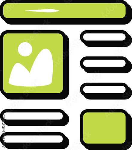Web Development and Web Services Color Outline Icons and Illustration Pack
