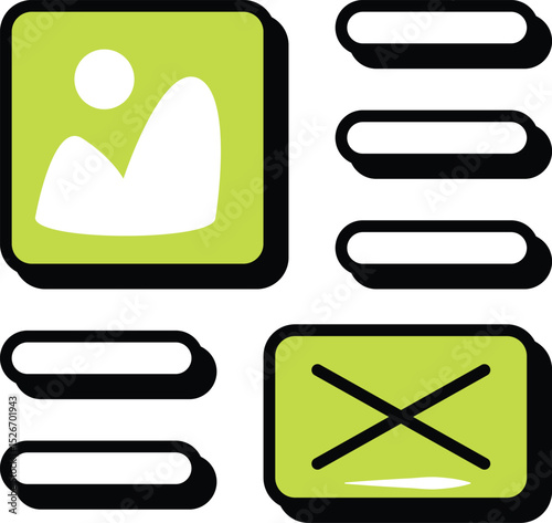 Web Development and Web Services Color Outline Icons and Illustration Pack