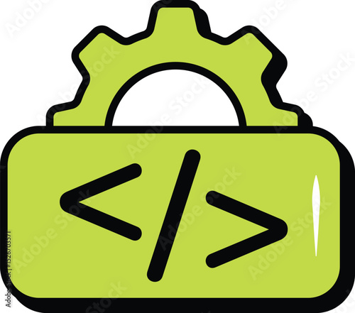Web Development and Web Services Color Outline Icons and Illustration Pack
