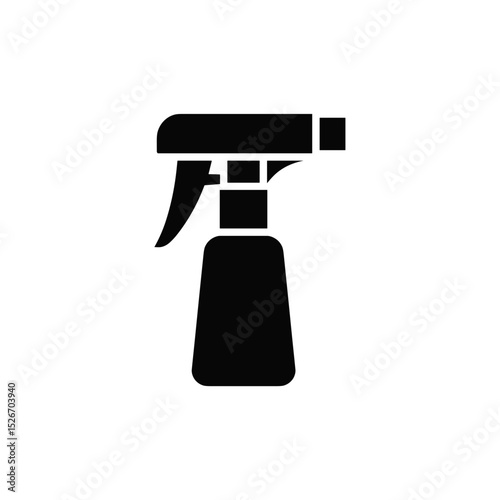 spray gun, cleaning agent, household items, hygiene concept, minimalistic design