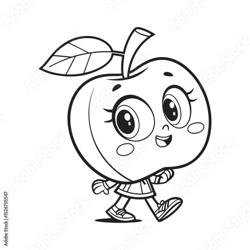 Tropical and Subtropical Fruits Coloring Book for Kids