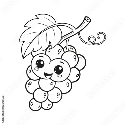Tropical and Subtropical Fruits Coloring Book for Kids