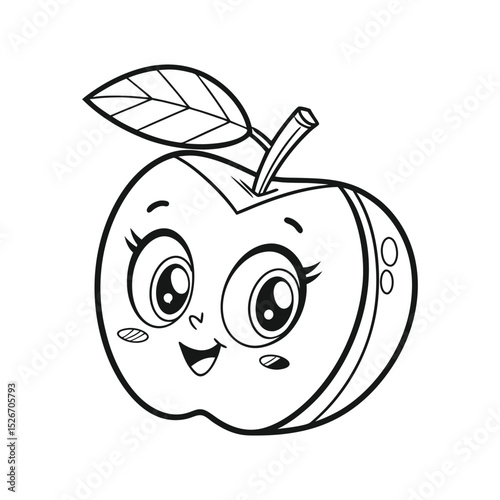Tropical and Subtropical Fruits Coloring Book for Kids