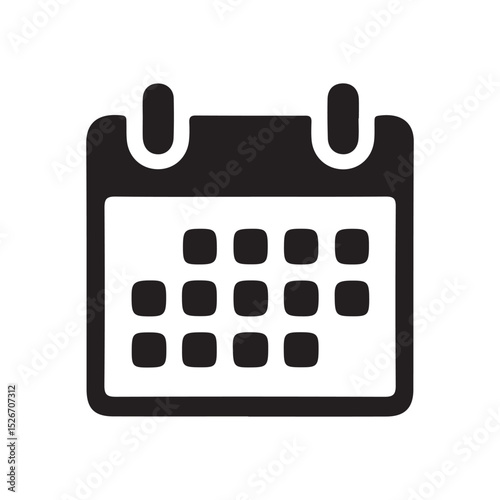 Simple Calendar Icon Clean Design for Scheduling and Time Management