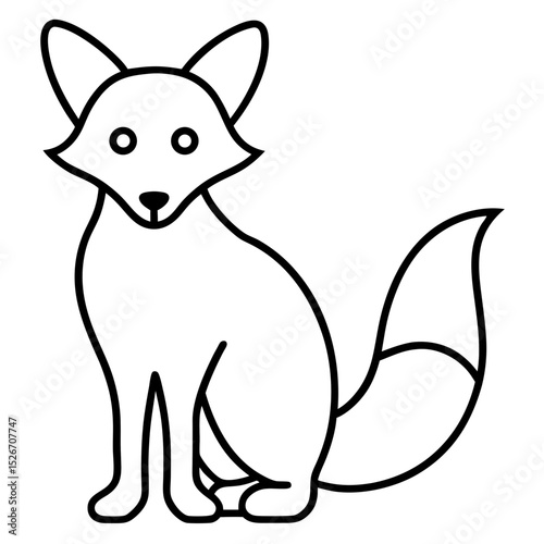 vector illustration of a fox 