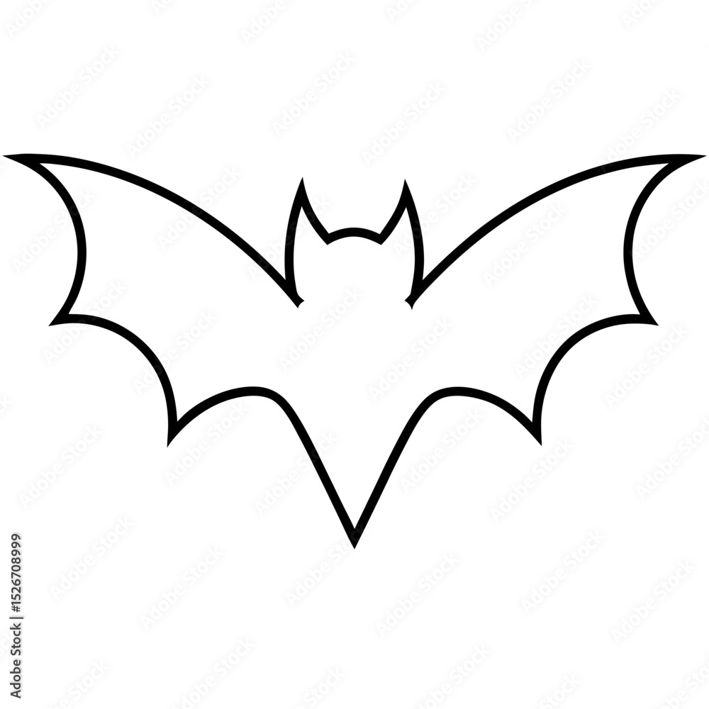 Naklejka premium halloween bat vector