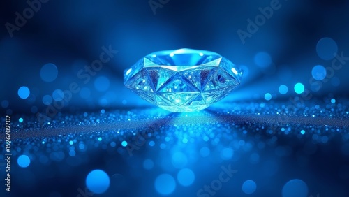 Microscopic Image of Blue Diamond Technology