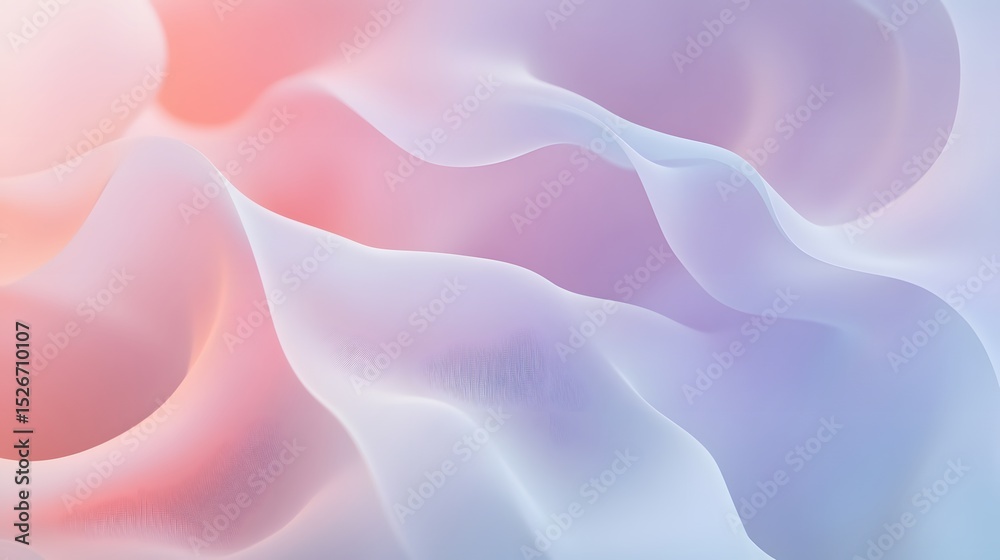 Obraz premium Soft Pastel Abstract Background with Organic Shapes