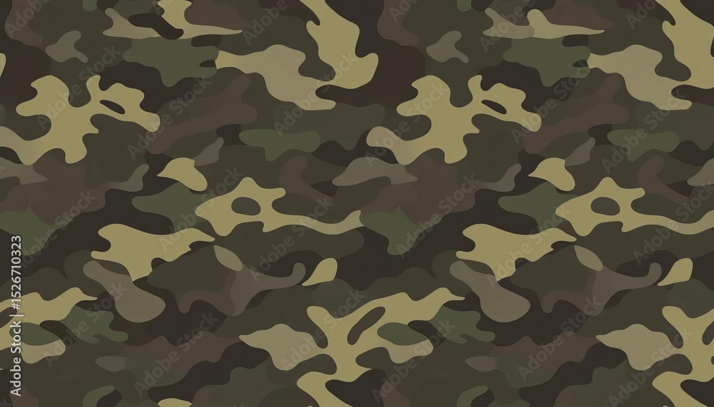 Fototapeta premium Seamless dark camouflage vector pattern, classic clothing style repeat print, style, outdoor