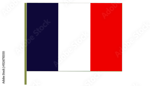 Free Download France Circular flag, flag of France is a tricolor featuring 3 vertical bands color blue, white, and red. Flag isolated on white background. 
France flag. - GFXLoad
