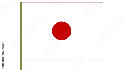 Japan flag, Japan National flag is a rectangular white banner bearing a crimson-red circle at its center. Flag isolated on white background. Rectangular shape Japan flag. Free Download Japan flag, Japan National flag is a rectangular white banner bearing a crimson-red circle at its center. Flag isolated on white background. Rectangular shape Japan flag. - GFXLoad