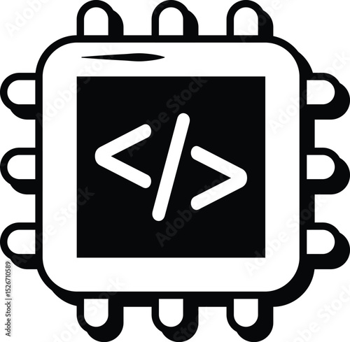 Set Of Web Development and Web Services Glyph Icons and Illustration Pack