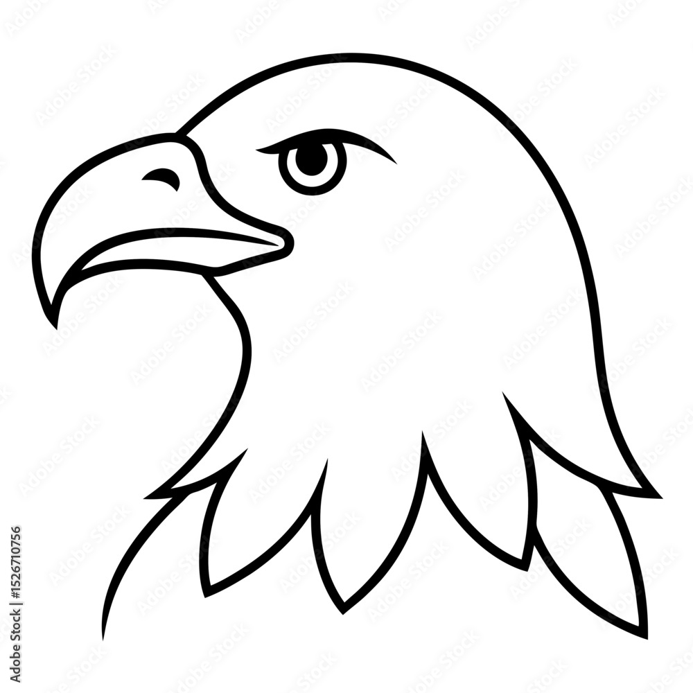 Obraz premium eagle head vector illustration