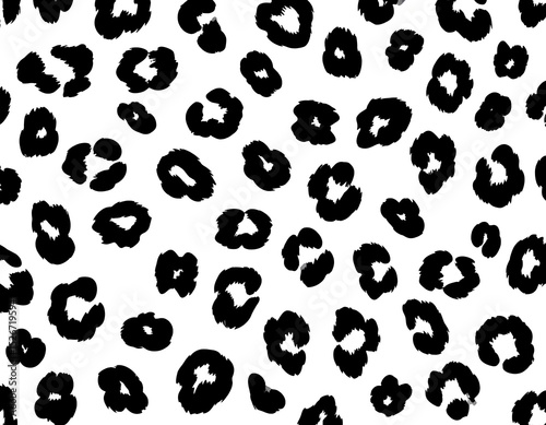 Leopard Print Seamless Pattern.