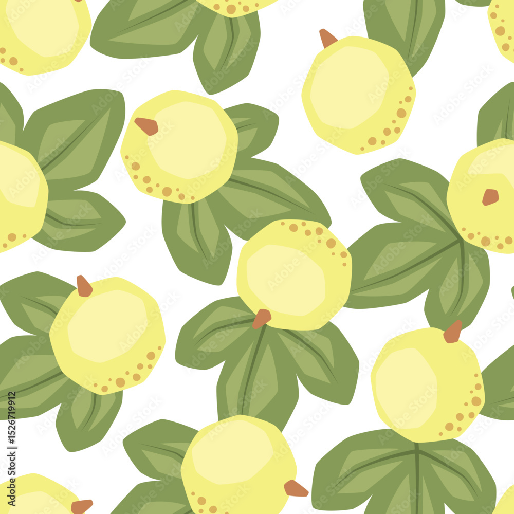 Obraz premium Vector seamless pattern with white currant on white background