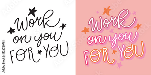 Cute hand drawn doodle lettering quote. Lettering for t-shirt design, mug print, bag print, clothes fashion. 100% hand drawn vector image.