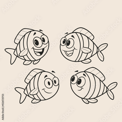 Fish silhouette logo design