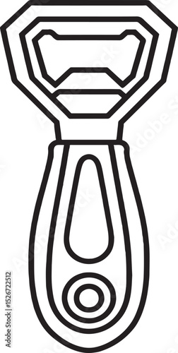 vector illustration of a bottle opener.
